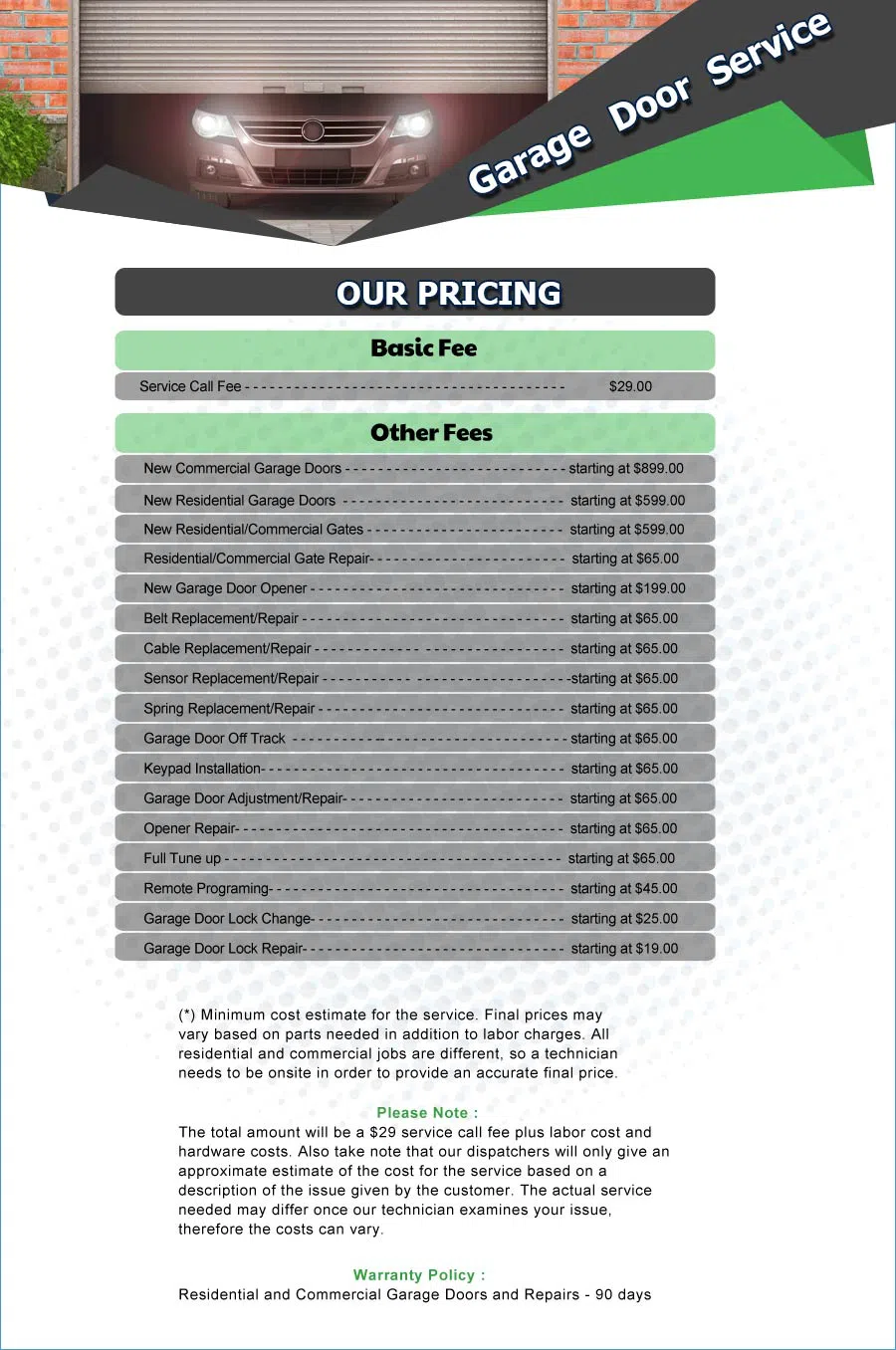 Galaxy Garage Door Service Penn Valley, PA 610-257-9004